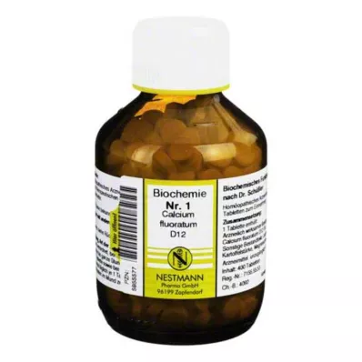 BIOCHEMIE 1 Calcium fluoratum D 12 comprimidos, 400 uds