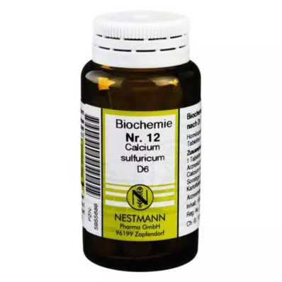 BIOCHEMIE 12 Calcium sulphuricum D 6 comprimidos, 100 uds