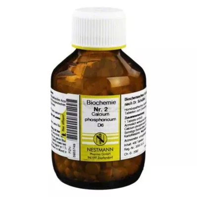 BIOCHEMIE 2 Calcio fosfórico D 6 comprimidos, 400 uds