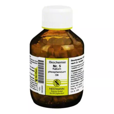 BIOCHEMIE 5 Kalium phosphoricum D 6 comprimidos, 400 uds
