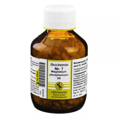 BIOCHEMIE 7 Magnesio fosfórico D 6 comprimidos, 400 uds