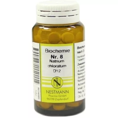 BIOCHEMIE 8 Natrium chloratum D 12 comprimidos, 100 uds