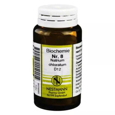 BIOCHEMIE 8 Natrium chloratum D 12 comprimidos, 100 uds