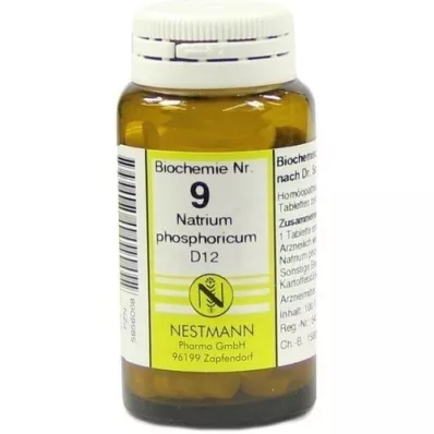 BIOCHEMIE 9 Natrium phosphoricum D 12 comprimidos, 100 uds