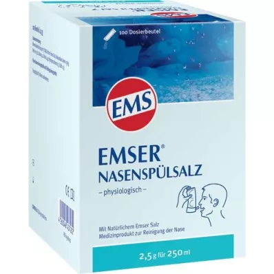 EMSER Enjuague nasal salino fisiológico, 100 unidades