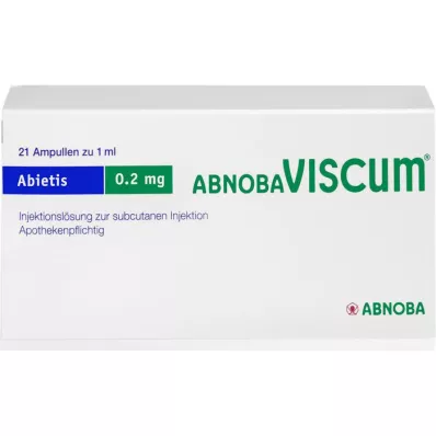 ABNOBAVISCUM Abietis 0,2 mg ampollas, 21 uds