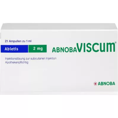 ABNOBAVISCUM Abietis 2 mg ampollas, 21 uds