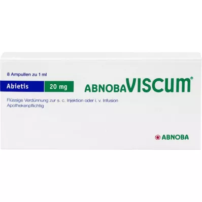 ABNOBAVISCUM Abietis 20 mg ampollas, 8 uds