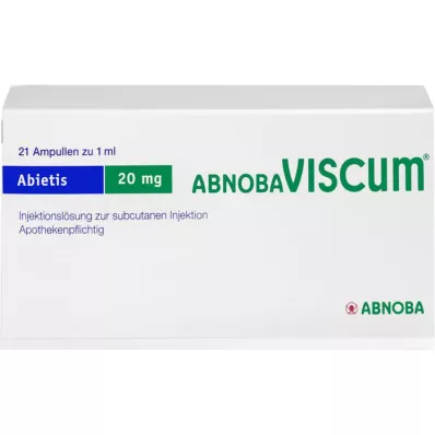 ABNOBAVISCUM Abietis 20 mg ampollas, 21 uds