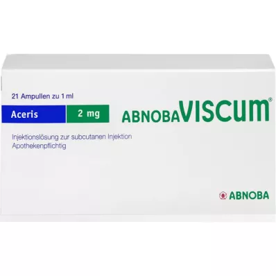ABNOBAVISCUM Aceris 2 mg ampollas, 21 uds