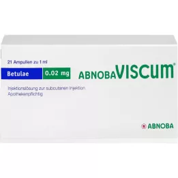 ABNOBAVISCUM Betulae 0,02 mg ampollas, 21 uds