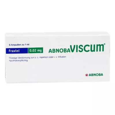 ABNOBAVISCUM Fraxini 0,02 mg ampollas, 8 uds