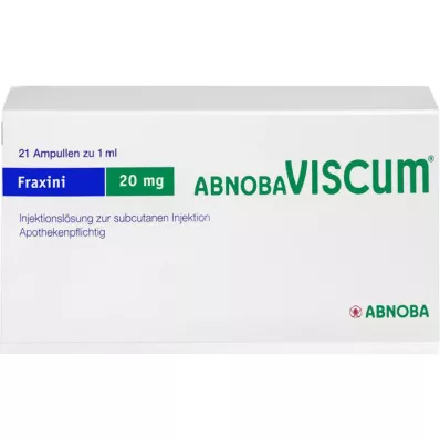 ABNOBAVISCUM Fraxini 20 mg ampollas, 21 uds