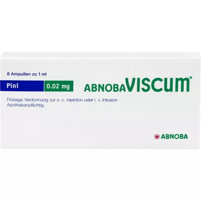ABNOBAVISCUM Pini 0,02 mg ampollas, 8 uds