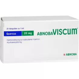 ABNOBAVISCUM Quercus 20 mg ampollas, 21 uds