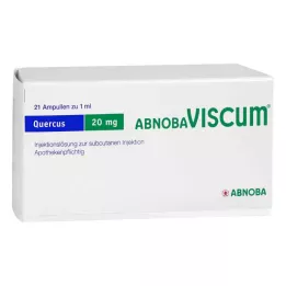 ABNOBAVISCUM Quercus 20 mg ampollas, 21 uds