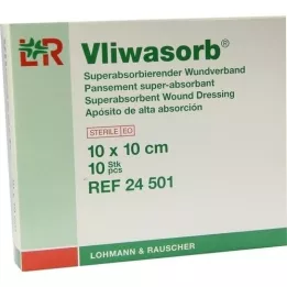 VLIWASORB superabsorb.absorb.comp.estéril 10x10 cm, 10 uds