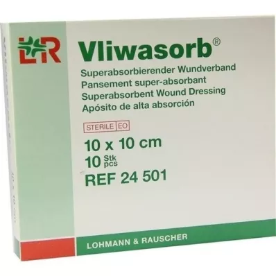 VLIWASORB superabsorb.absorb.comp.estéril 10x10 cm, 10 uds