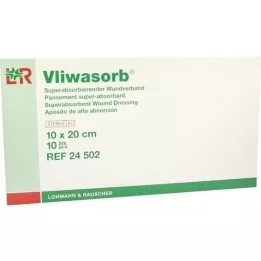VLIWASORB superabsorb.absorb.comp.estéril 10x20 cm, 10 uds