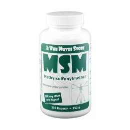 MSM 500 mg cápsulas de metilsulfonilmetano, 250 unidades