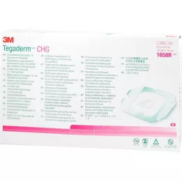 TEGADERM 3M CHG Venda de fijación intravenosa 10x12 cm 1658R, 25 uds