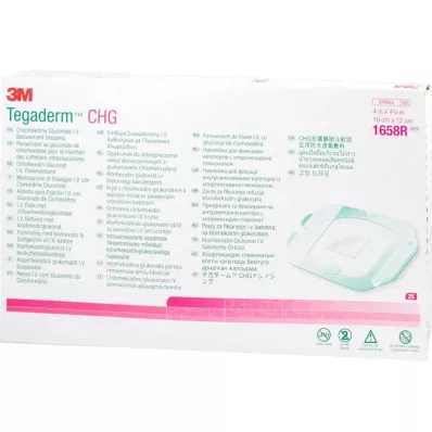 Tegaderm 3M Chg i.v.Cinta de fijación 10x12cm 1658R, 25 uds
