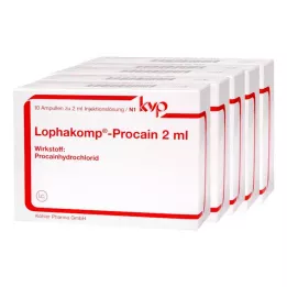 LOPHAKOMP Procaína 2 ml solución inyectable, 50X2 ml