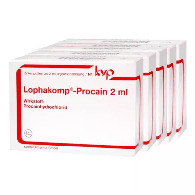 Lophakomp Procaína 2 ml solución inyectable, 50x2 ml