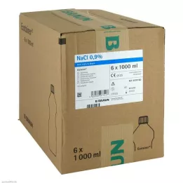 KOCHSALZLÖSUNG Solución de enjuague al 0,9% B.Braun Ecotainer, 6X1000 ml