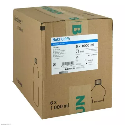 KOCHSALZLÖSUNG Solución de enjuague al 0,9% B.Braun Ecotainer, 6X1000 ml