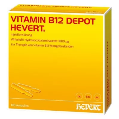 VITAMIN B12 DEPOT Ampollas Hevert, 100 uds