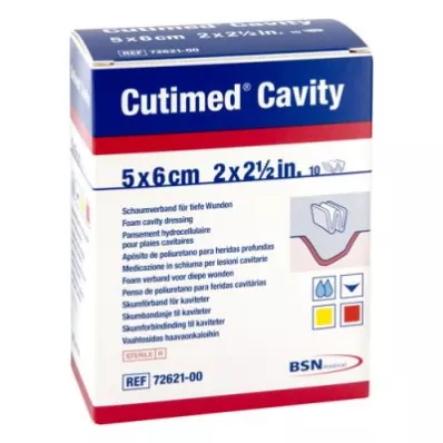 Conector de espuma Cutimed Cavity 5x6cm no adhesivo (10 piezas)