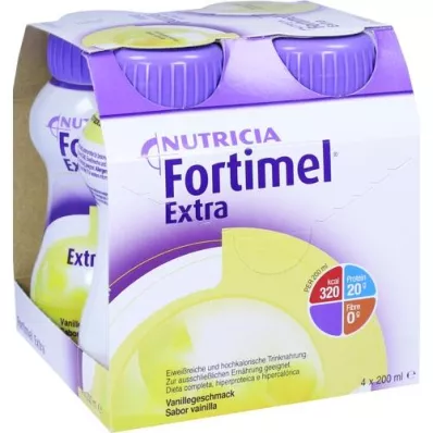 FORTIMEL Extra sabor vainilla, 4X200 ml