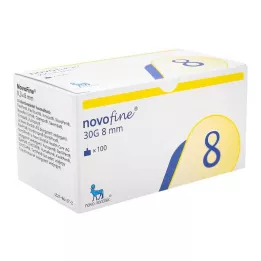NOVOFINE 8 cánulas 0,30x8 mm, 100 uds