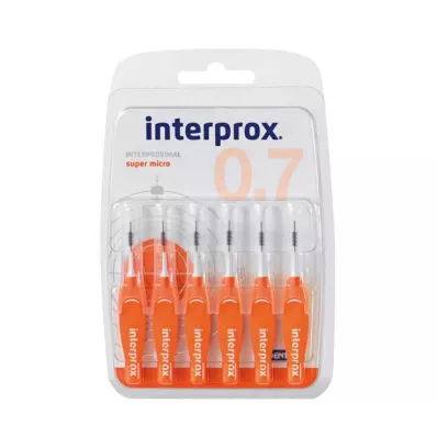 INTERPROX blis interdental super micro naranja, 6 uds