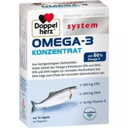 DOPPELHERZ Sistema de cápsulas concentradas de Omega-3, 30 unidades