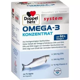 DOPPELHERZ Sistema de cápsulas concentradas de Omega-3, 60 uds