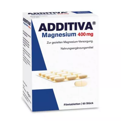 ADDITIVA Magnesio 400 mg comprimidos recubiertos con película, 60 uds