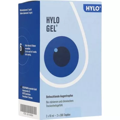 HYLO-GEL Gotas para los ojos, 2X10 ml