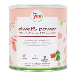 FOR YOU polvo de fresa protein power, 750 g