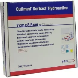 CUTIMED Compresas Hidroactivas Sorbact 7x8,5 cm, 10 uds