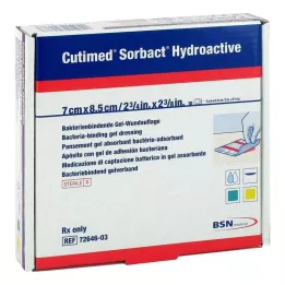 CUTIMED Compresas Hidroactivas Sorbact 7x8,5 cm, 10 uds