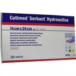 CUTIMED Compresas Hidroactivas Sorbact 14x24 cm, 10 uds