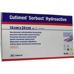 CUTIMED Compresas Hidroactivas Sorbact 14x24 cm, 10 uds