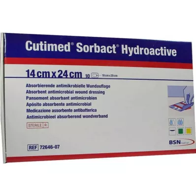 Compresas hidroactivas de Sorbact de Cutimed 14x24 cm, 10 st