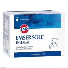 EMSER Solución inhalada de salmuera para nebulizador, 20 uds