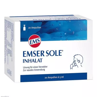 EMSER Solución inhalada de salmuera para nebulizador, 20 uds