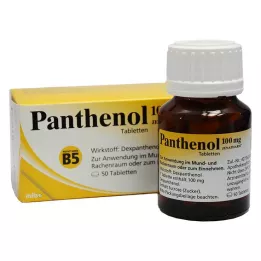 PANTHENOL 100 mg comprimidos Jenapharm, 50 uds