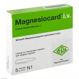 MAGNESIOCARD solución inyectable i.v., 5X10 ml