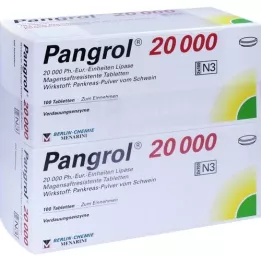 PANGROL 20.000 comprimidos con cubierta entérica, 200 unidades